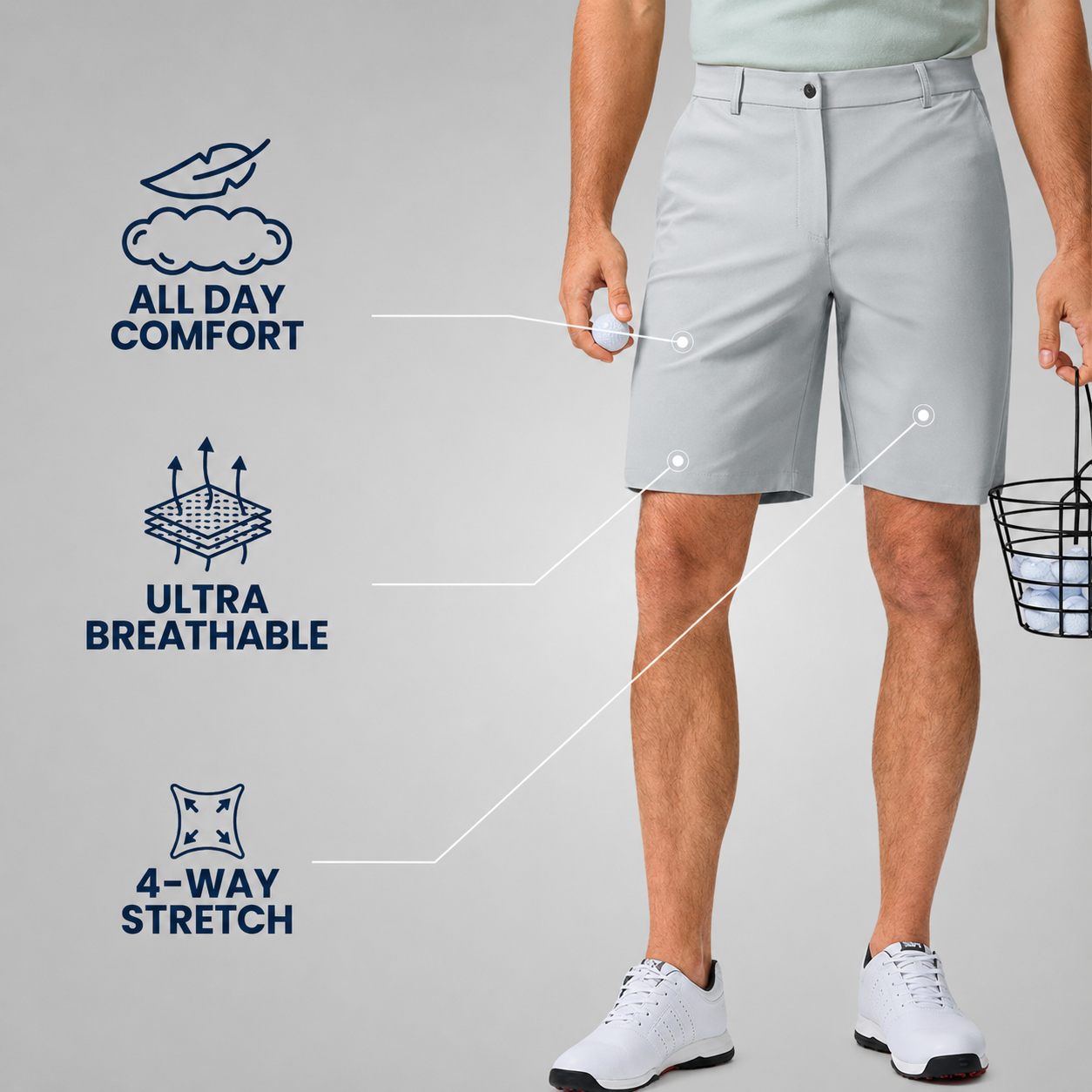 SwingFlex Pro Golf Shorts