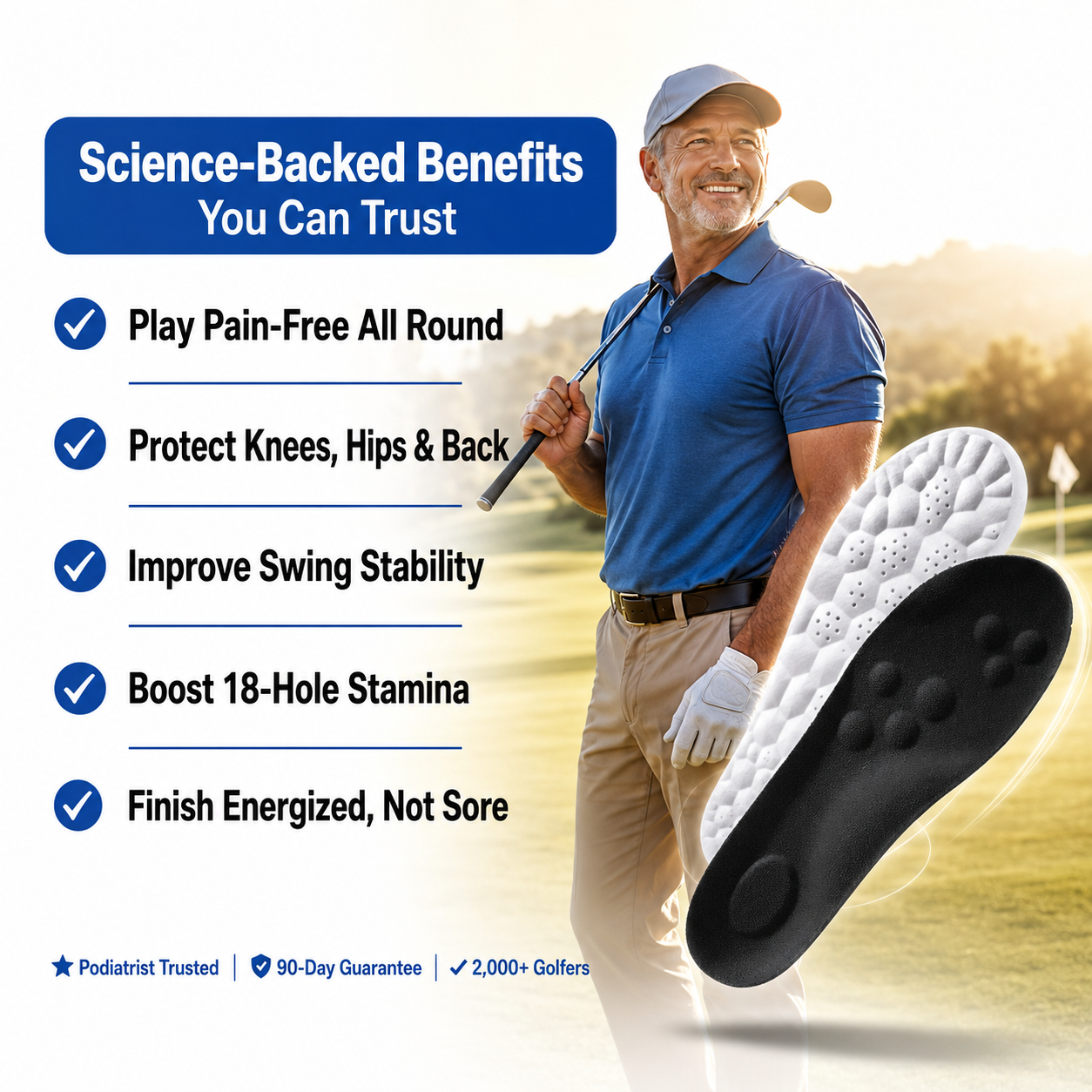 Back9Relief™ - Golf Insoles for Pain-Free 18 Holes