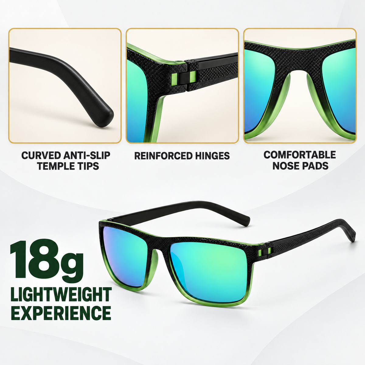 Golf Ball Finding Glasses — Polarized Contrast Lens