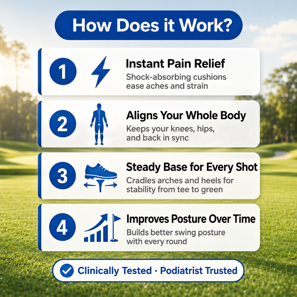 Back9Relief™ - Golf Insoles for Pain-Free 18 Holes
