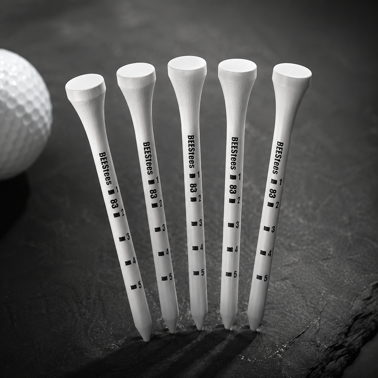 15x Premium Wooden Golf Tees