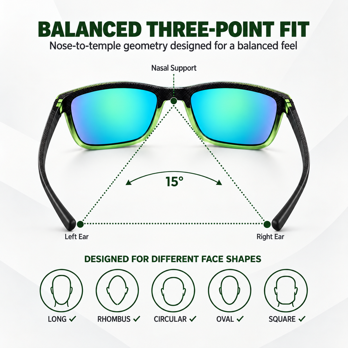 Golf Ball Finding Glasses — Polarized Contrast Lens