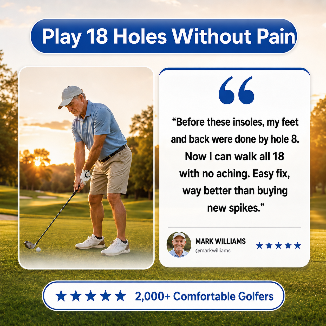 Back9Relief™ - Golf Insoles for Pain-Free 18 Holes